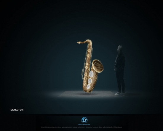 Saksofon 42/2023/3D (2,0 x 1,0 x 0,3m)