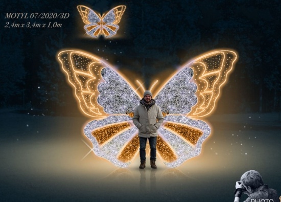 Motyl 007/2020/3D (2,4 x 3,4 x 1,0m)
